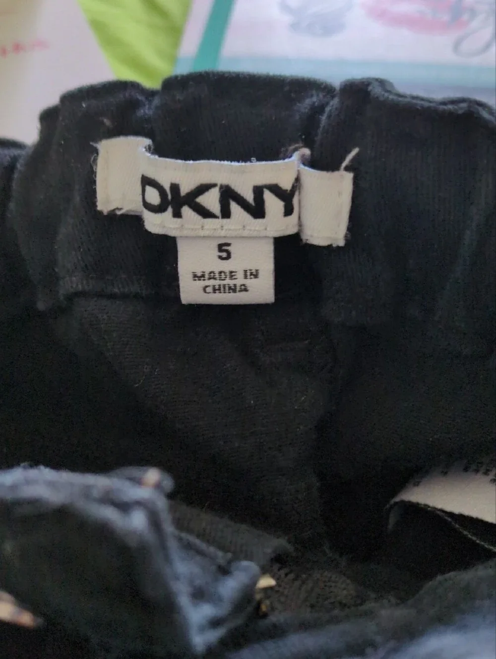 DKNY Black Kids Slim Jeans Size 5